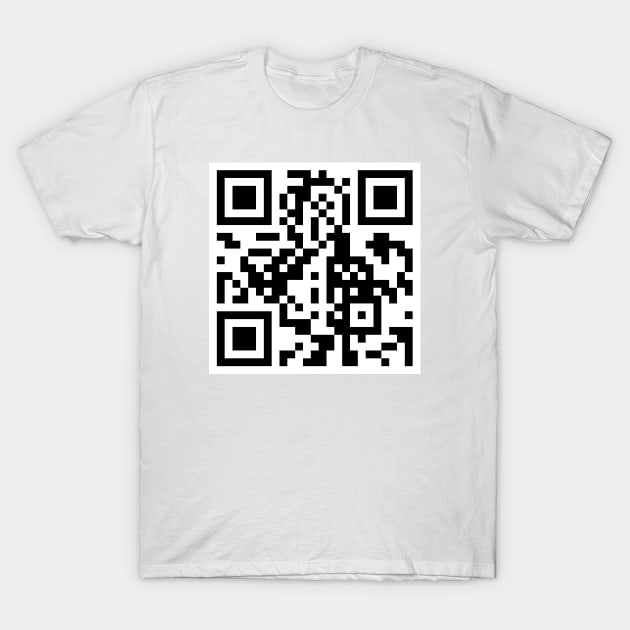 Rick Roll GIF QR Code T-Shirt by inotyler